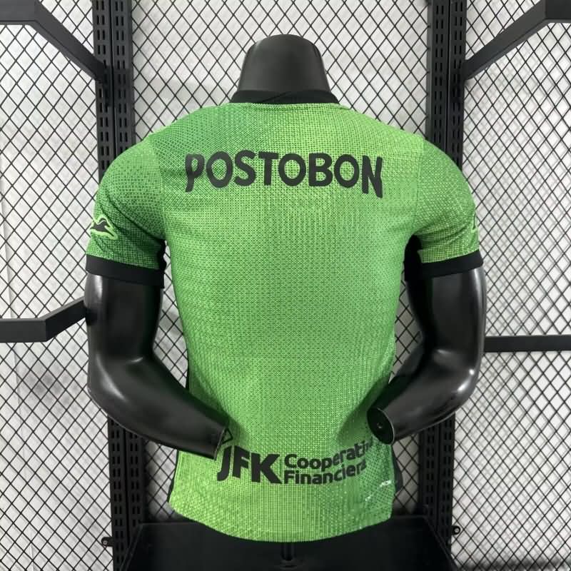 Thailand Quality(AAA) 2025 Atletico Nacional Third Soccer Jersey (Player)