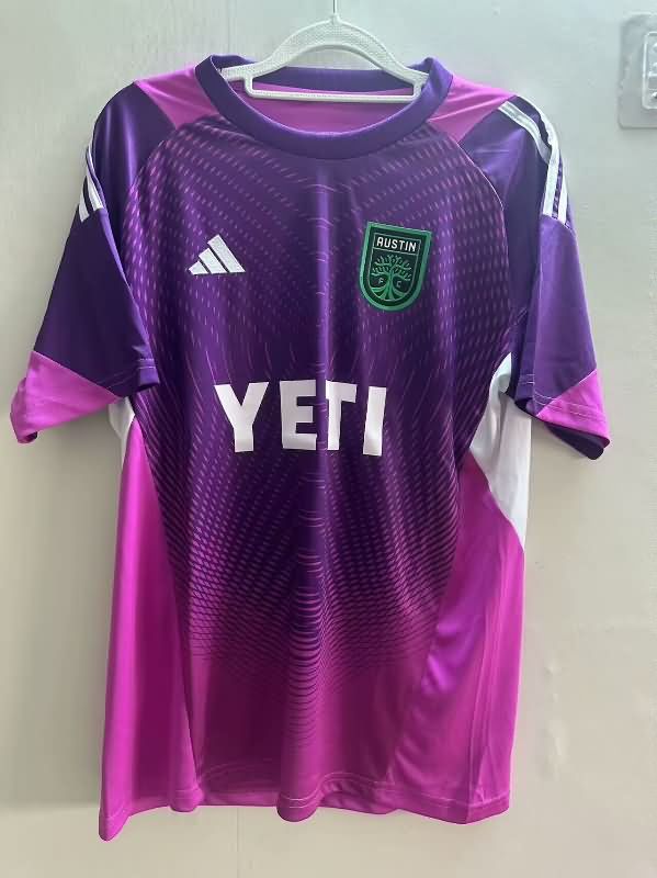 Thailand Quality(AAA) 2025 Austin Goalkeeper Purple Soccer Jersey