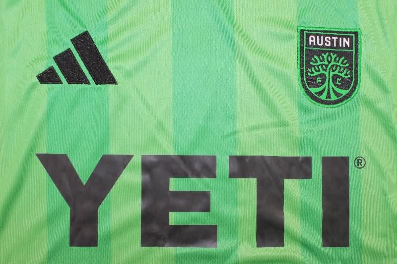 Thailand Quality(AAA) 2025 Austin Home Soccer Jersey