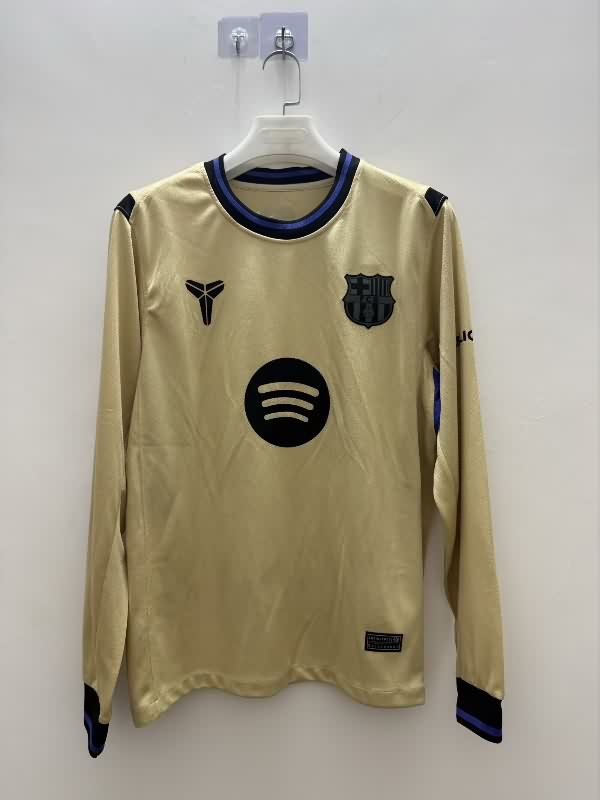 Thailand Quality(AAA) 25/26 Barcelona Away Long Sleeve Soccer Jersey