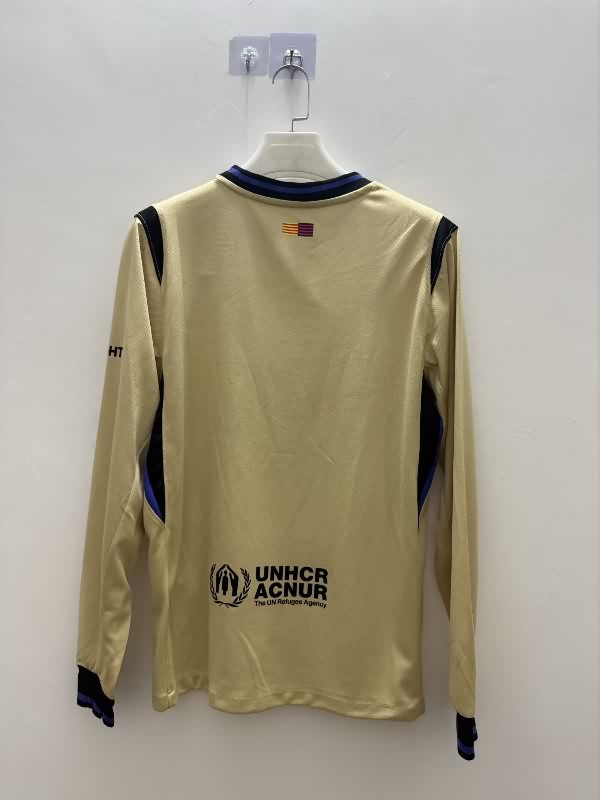 Thailand Quality(AAA) 25/26 Barcelona Away Long Sleeve Soccer Jersey