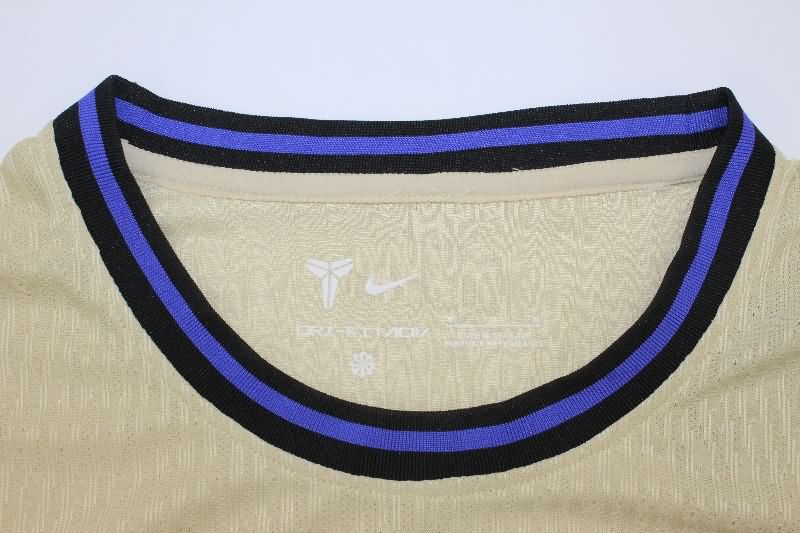 Thailand Quality(AAA) 25/26 Barcelona Away Long Sleeve Soccer Jersey (Player)
