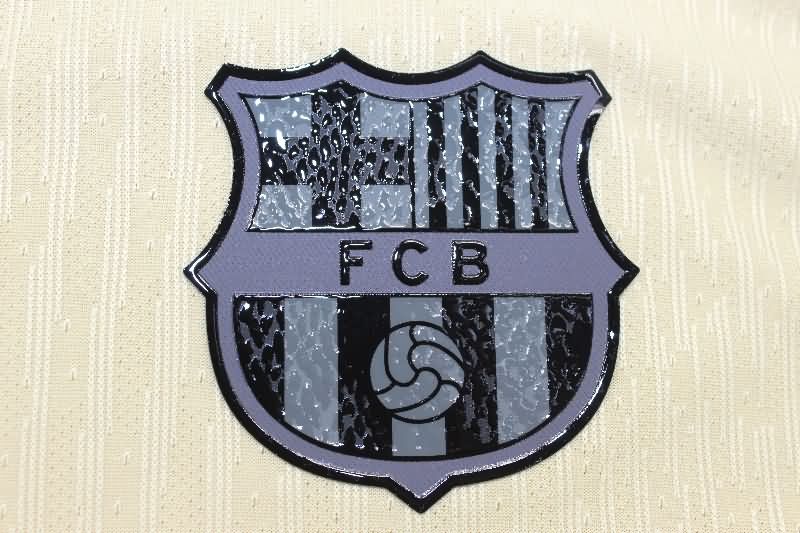 Thailand Quality(AAA) 25/26 Barcelona Away Long Sleeve Soccer Jersey (Player)