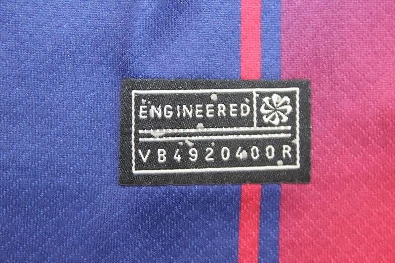 Thailand Quality(AAA) 25/26 Barcelona Home Long Sleeve Soccer Jersey Leaked