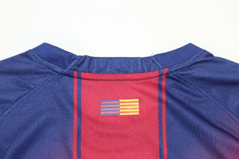 Thailand Quality(AAA) 25/26 Barcelona Home Long Sleeve Soccer Jersey Leaked
