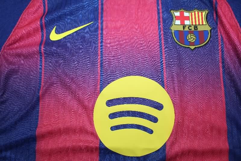 Thailand Quality(AAA) 25/26 Barcelona Home Soccer Jersey (Player)