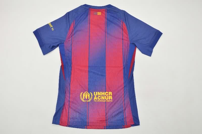 Thailand Quality(AAA) 25/26 Barcelona Home Soccer Jersey (Player) Sponsor