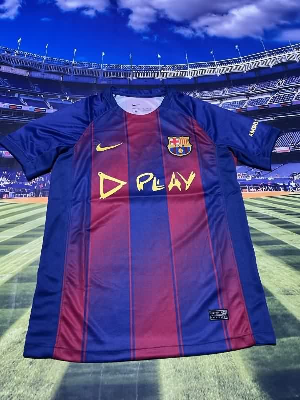 Thailand Quality(AAA) 25/26 Barcelona Home Soccer Jersey Sponsor