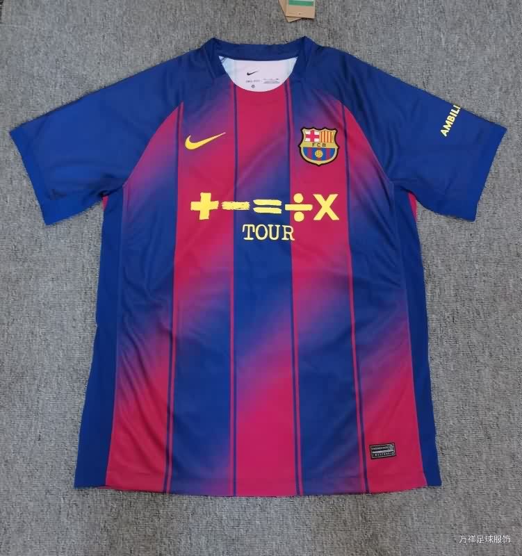 Thailand Quality(AAA) 25/26 Barcelona Home Soccer Jersey Sponsor 02