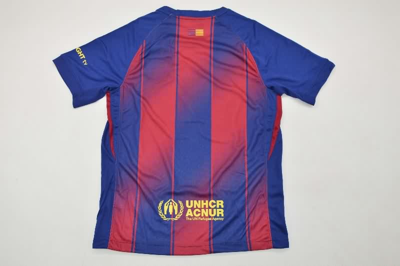 Thailand Quality(AAA) 25/26 Barcelona Home Soccer Jersey Sponsor 02