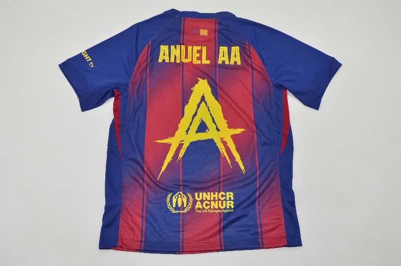 Thailand Quality(AAA) 25/26 Barcelona Home Soccer Jersey Sponsor 03