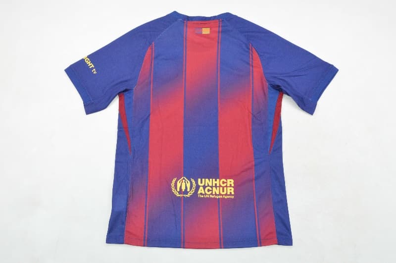 Thailand Quality(AAA) 25/26 Barcelona Home Soccer Jersey Sponsor 04
