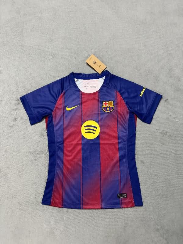 Thailand Quality(AAA) 25/26 Barcelona Home Women Soccer Jersey Leaked
