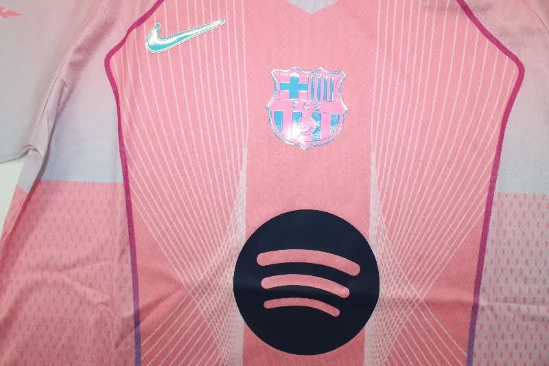 Thailand Quality(AAA) 25/26 Barcelona Pink Soccer Jersey