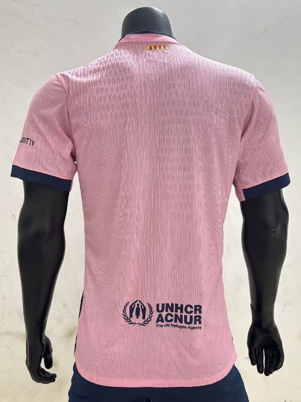 Thailand Quality(AAA) 25/26 Barcelona Pink Soccer Jersey (Player)
