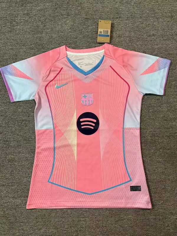Thailand Quality(AAA) 25/26 Barcelona Pink Women Soccer Jersey
