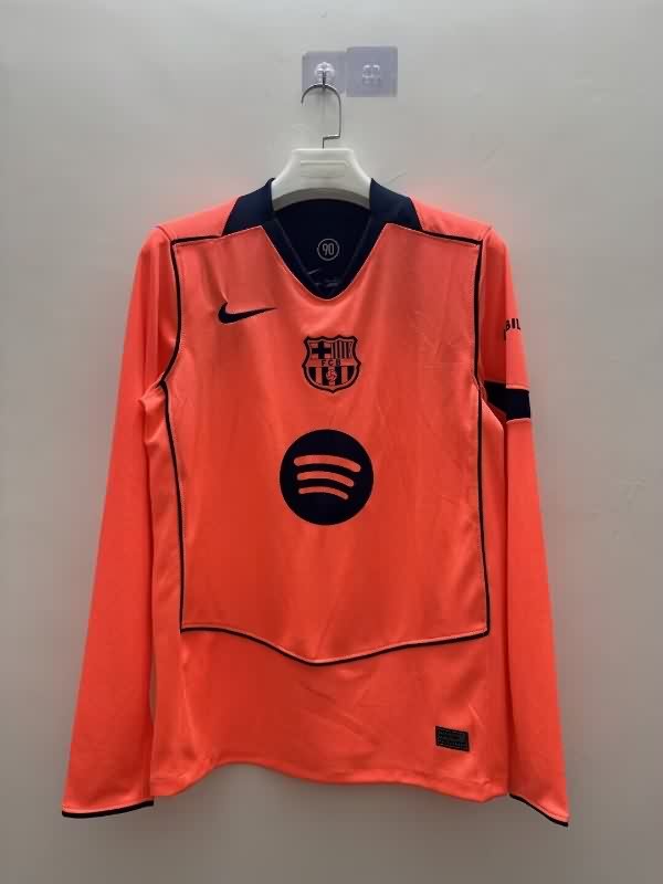 Thailand Quality(AAA) 25/26 Barcelona Third Long Sleeve Soccer Jersey