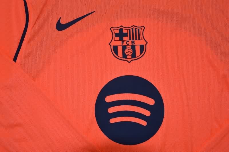 Thailand Quality(AAA) 25/26 Barcelona Third Long Sleeve Soccer Jersey (Player)