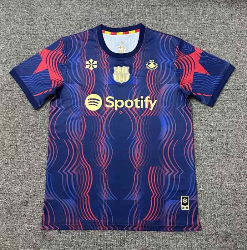 Thailand Quality(AAA) 25/26 Barcelona Training Soccer Jersey 24