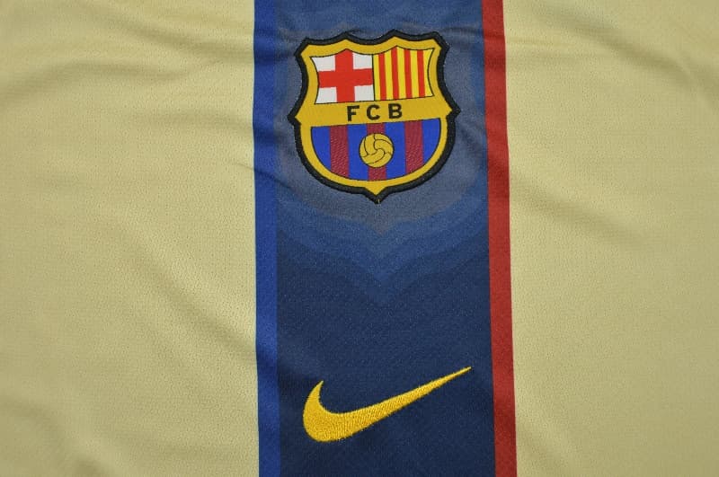 Thailand Quality(AAA) 25/26 Barcelona Yellow Soccer Jersey 02