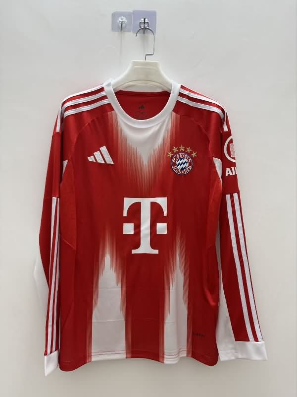 Thailand Quality(AAA) 25/26 Bayern Munich Home Long Sleeve Soccer Jersey