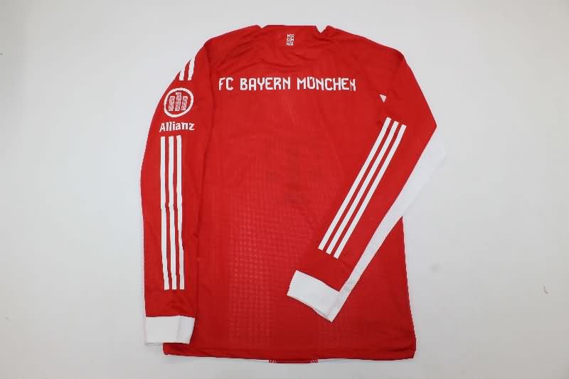 Thailand Quality(AAA) 25/26 Bayern Munich Home Long Sleeve Soccer Jersey (Player)