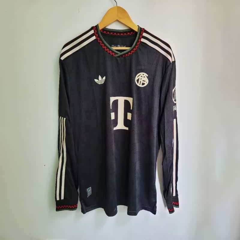 Thailand Quality(AAA) 25/26 Bayern Munich Third Long Sleeve Soccer Jersey (Player)