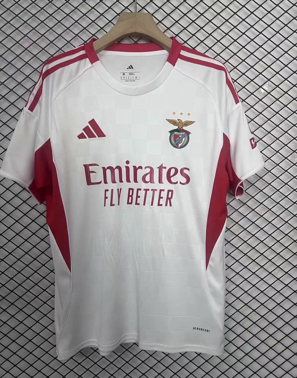 Thailand Quality(AAA) 25/26 Benfica Away White Soccer Jersey