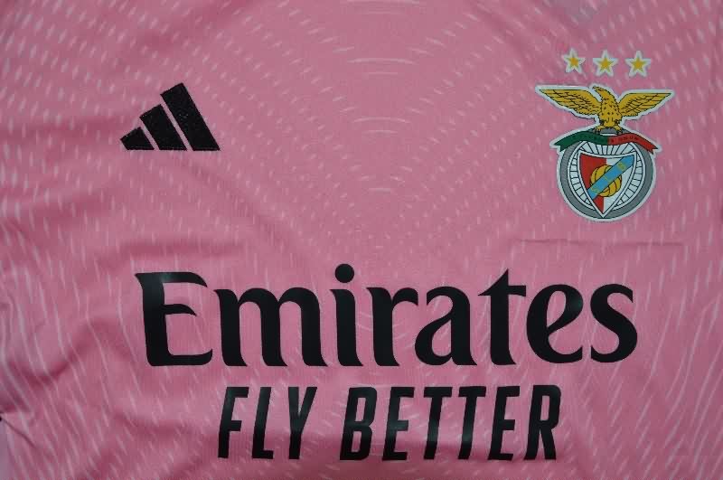 Thailand Quality(AAA) 25/26 Benfica Goalkeeper Pink Soccer Jersey