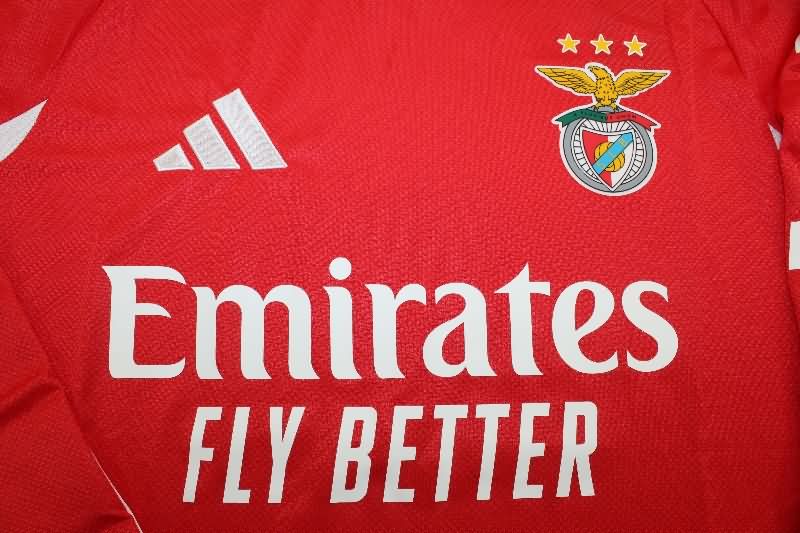 Thailand Quality(AAA) 25/26 Benfica Home Long Sleeve Soccer Jersey