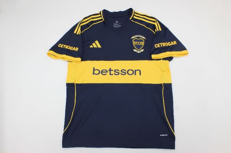 Thailand Quality(AAA) 2025 Boca Juniors Home Soccer Jersey