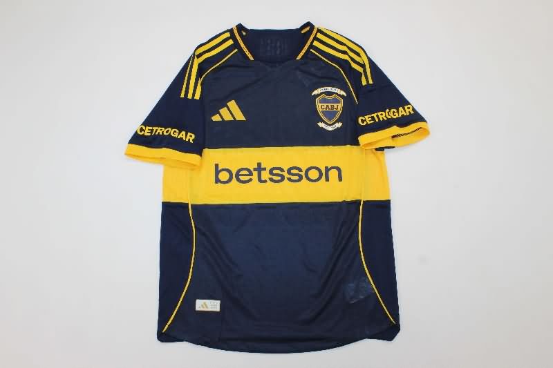 Thailand Quality(AAA) 2025 Boca Juniors Home Soccer Jersey (Player)