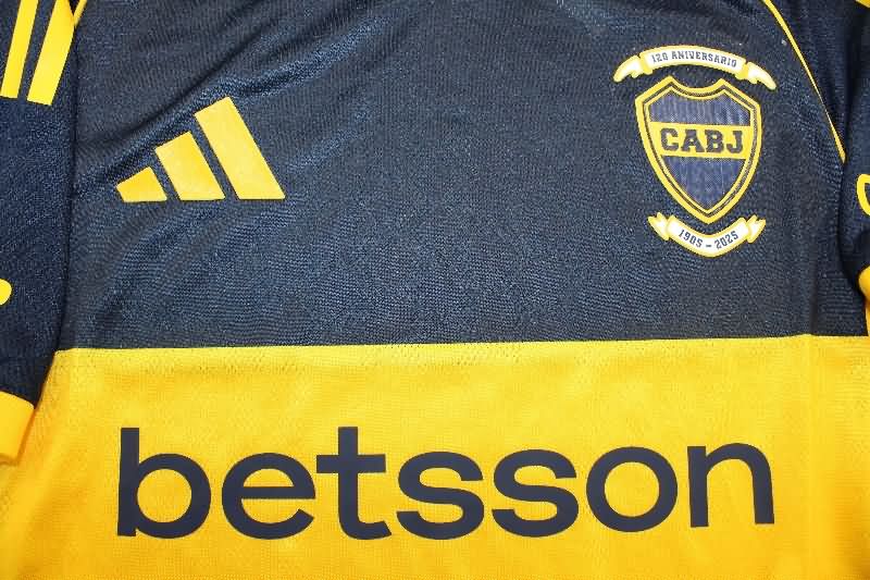 Thailand Quality(AAA) 2025 Boca Juniors Home Soccer Jersey (Player)