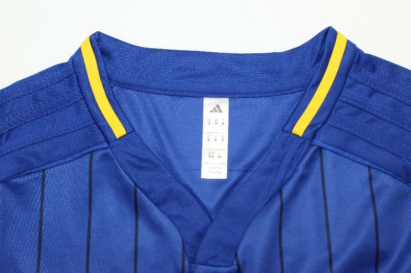 Thailand Quality(AAA) 2025 Boca Juniors Travel Blue Soccer Jersey