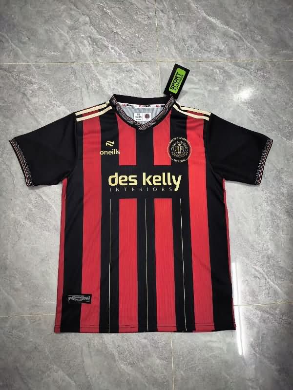 Thailand Quality(AAA) 25/26 Bohemian FC Home Soccer Jersey