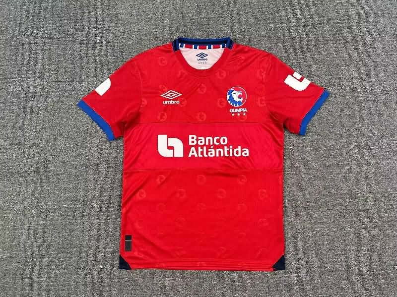 Thailand Quality(AAA) 2025 CD Olimpia Away Soccer Jersey
