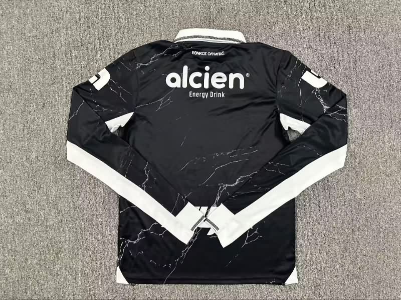 Thailand Quality(AAA) 2025 CD Olimpia Third Long Sleeve Soccer Jersey