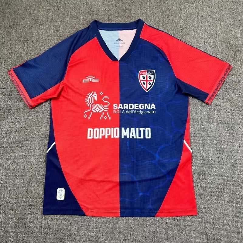 Thailand Quality(AAA) 25/26 Cagliari Home Soccer Jersey