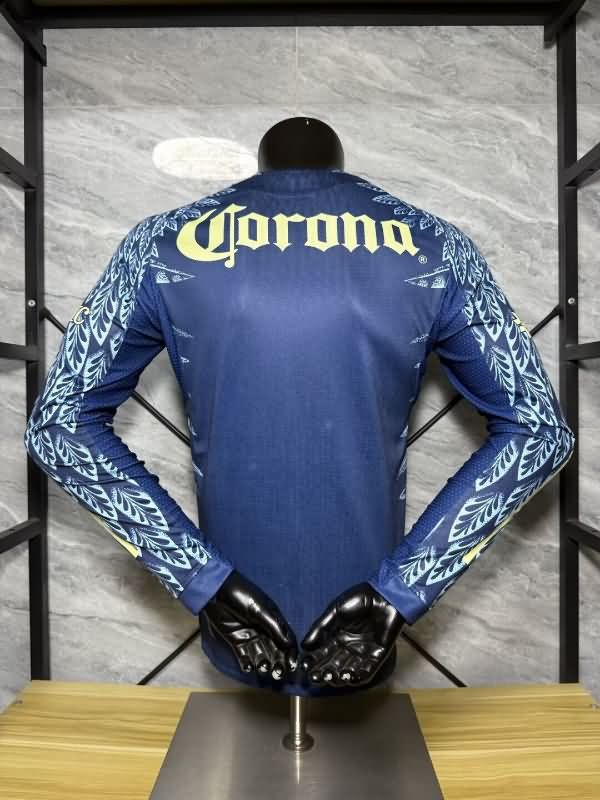 Thailand Quality(AAA) 25/26 Club America Away Long Sleeve Soccer Jersey (Player)