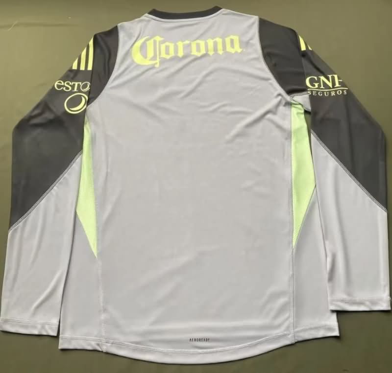 Thailand Quality(AAA) 25/26 Club America Goalkeeper Grey Long Sleeve Soccer Jersey