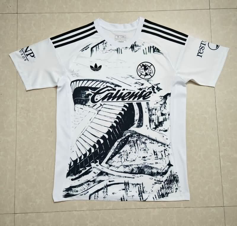 Thailand Quality(AAA) 25/26 Club America Goalkeeper White Soccer Jersey