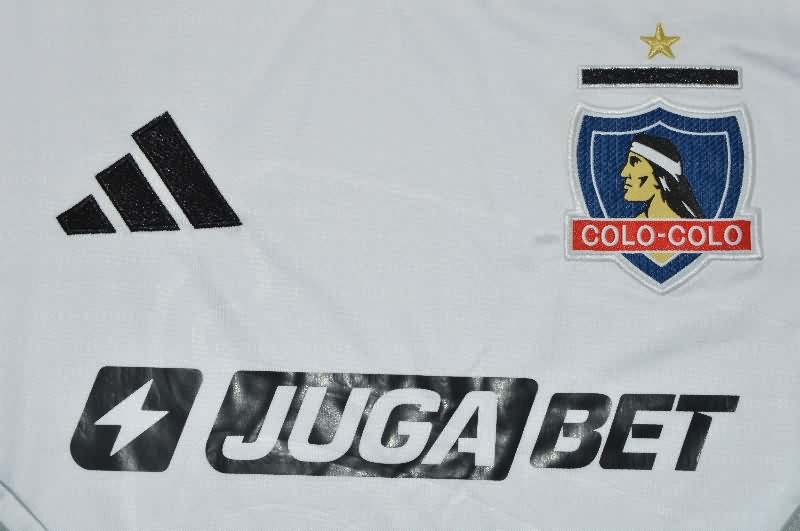 Thailand Quality(AAA) 2025 Colo Colo Home Long Sleeve Soccer Jersey