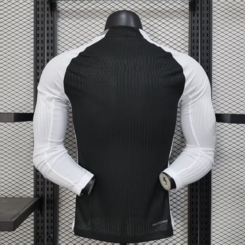Thailand Quality(AAA) 2025 Corinthians Away Long Sleeve Soccer Jersey (Player)
