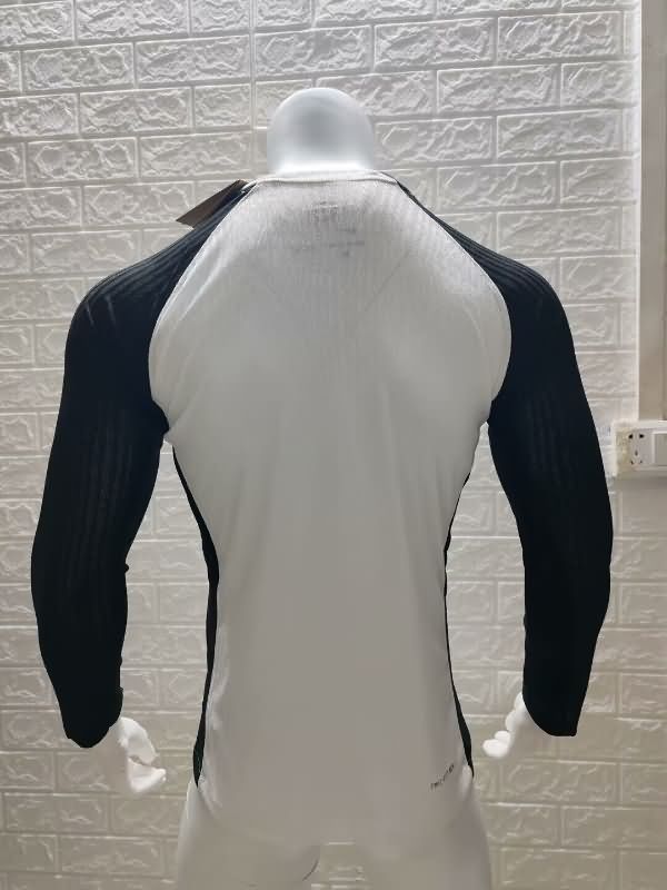 Thailand Quality(AAA) 2025 Corinthians Home Long Sleeve Soccer Jersey (Player)