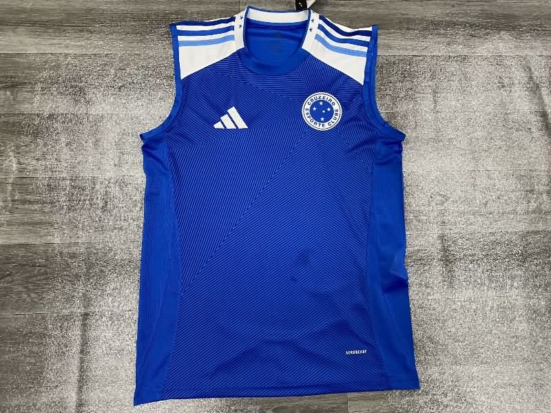 Thailand Quality(AAA) 2025 Cruzeiro Training Vest Soccer Jersey