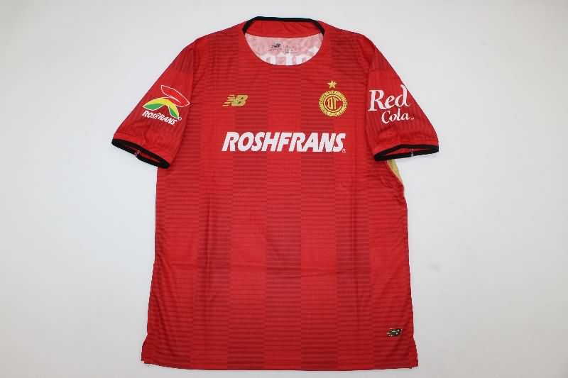 Thailand Quality(AAA) 25/26 Deportivo Toluca Home Soccer Jersey (Player)