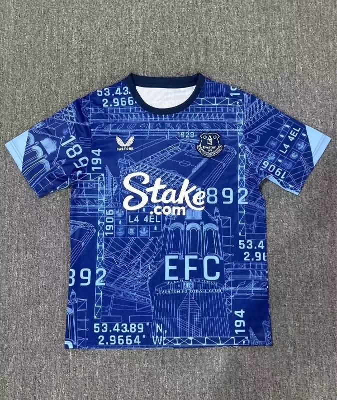 Thailand Quality(AAA) 25/26 Everton Dark Blue Soccer Jersey