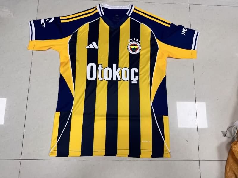 Thailand Quality(AAA) 25/26 Fenerbahce Home Soccer Jersey