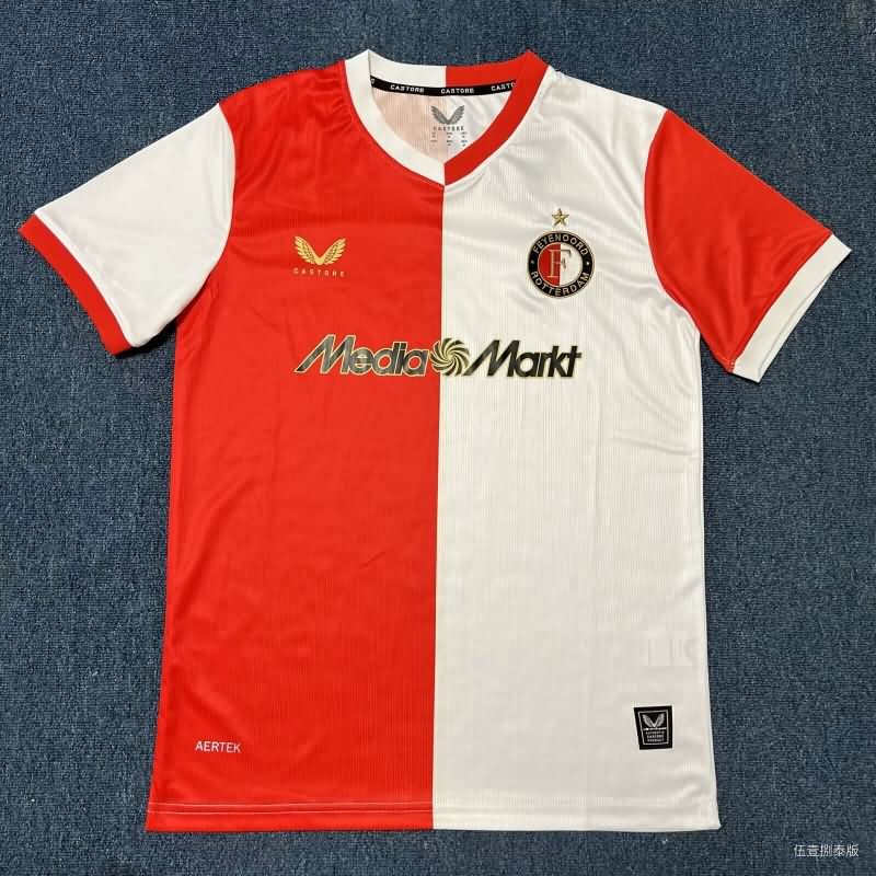 Thailand Quality(AAA) 25/26 Feyenoord Home Soccer Jersey