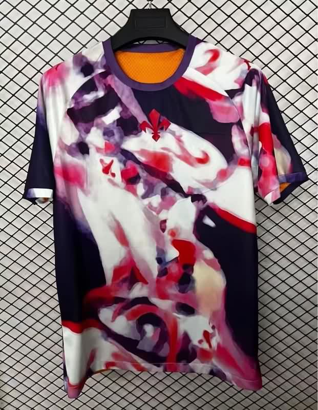 Thailand Quality(AAA) 25/26 Fiorentina Fourth Reversible Soccer Jersey